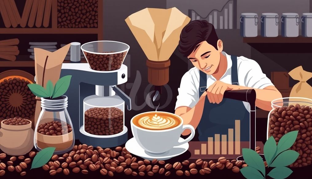 How can I turn my passion for coffee into a successful business?