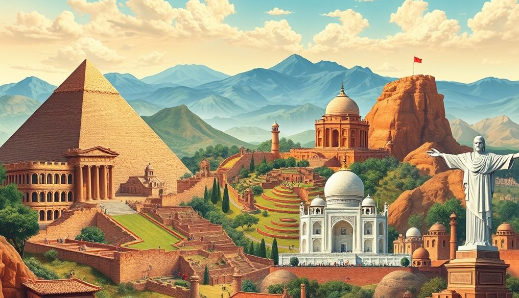 What are the Seven Wonders of the Ancient and Modern Worlds and What Distinguishes Them?