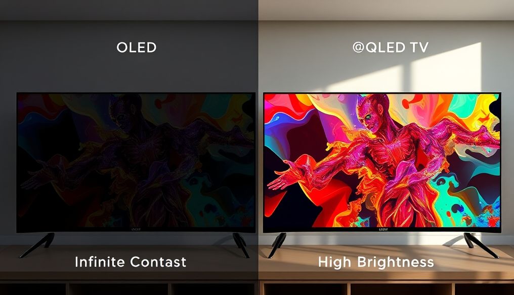 What are the differences between OLED and QLED TVs, and which is better for you?