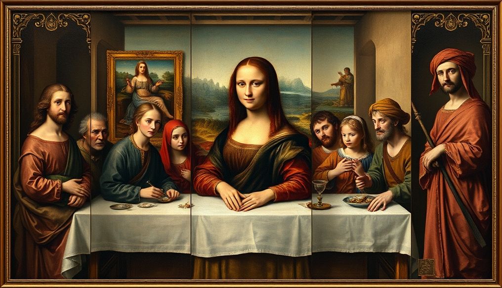 What are Leonardo da Vinci's most famous paintings besides the Mona Lisa?