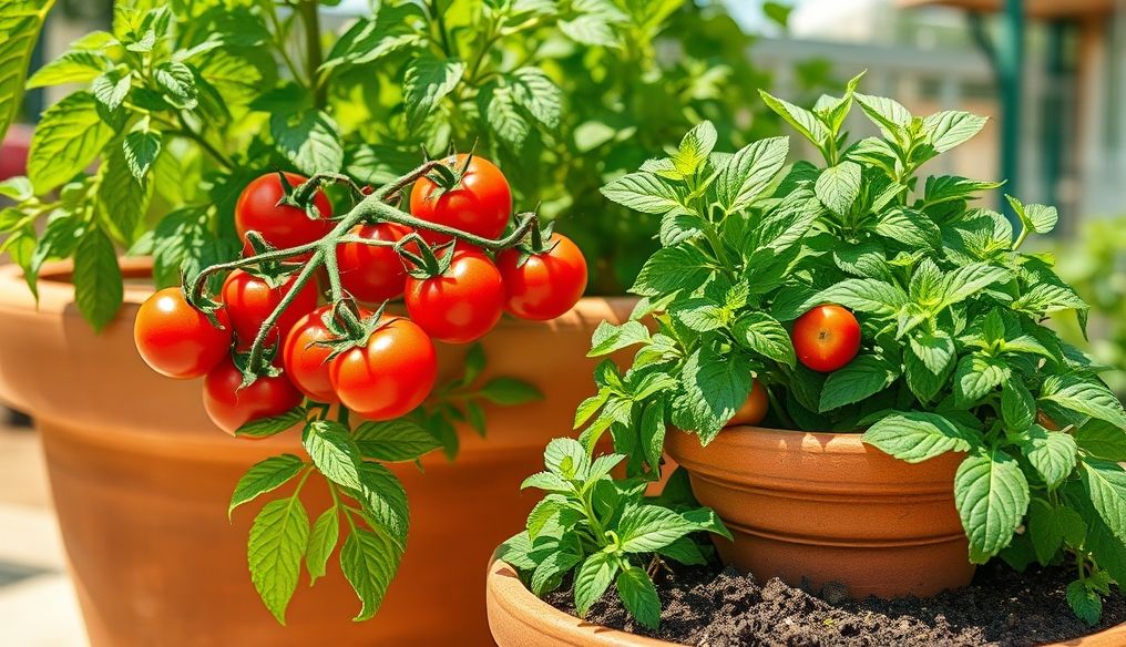 Can You Successfully Grow Tomatoes and Mint Together in a Pot?
