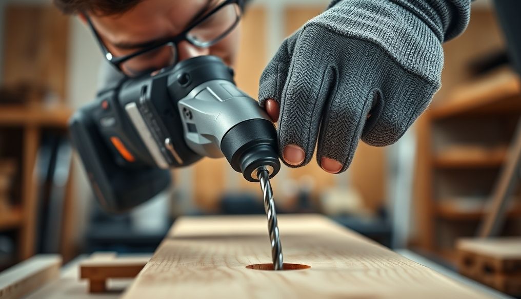 What is the correct and safe way to use an electric drill effectively?