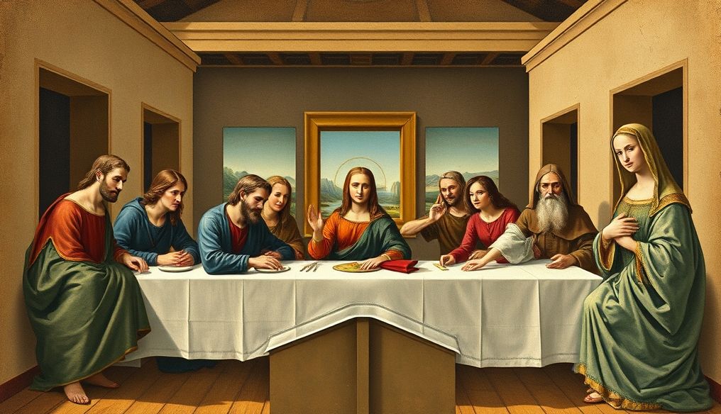 What are Leonardo da Vinci's most famous paintings besides the Mona Lisa?