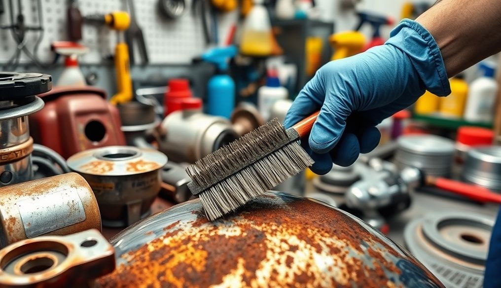 كيف أتخلص من بقع الصدأ العنيدة على الأسطح المعدنية في منزلي؟